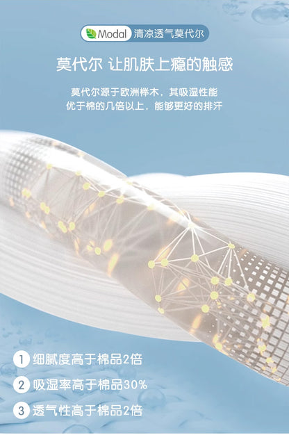 Summer Boys' Short-sleeved Shorts Modal Children's Pajamas Girls' Parent-child Home Clothes suit Children's Air-conditioning Clothes