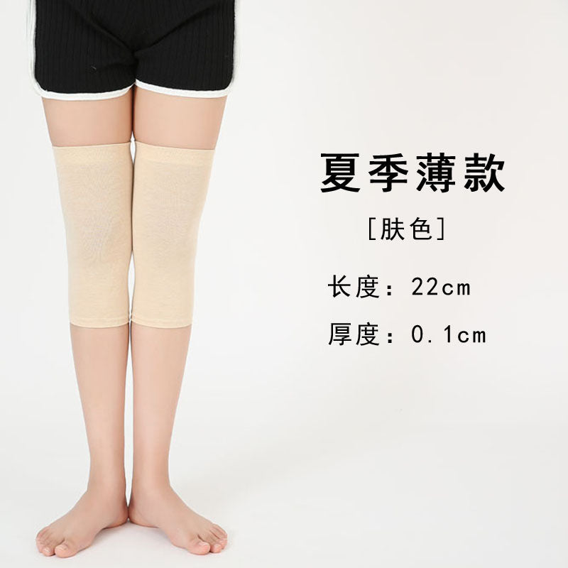 Men's and Women's Air-conditioned Room Warm Knee Cover Joint Sports Leg Cover Thin Pure Cotton Breathable Knee Pad