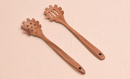 Paint-free Wax-free Wooden Cooking Spoon Shovel suit Kitchenware Long Handle Non-stick Pan Stir-frying Shovel Wooden Acacia Soup Spoon