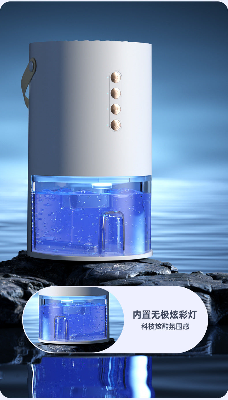Factory Direct Dehumidifier for Home Bedroom, Small Silent Dehumidifier for Humid Weather, Air Purification, Dehumidification, and Moisture Absorption
