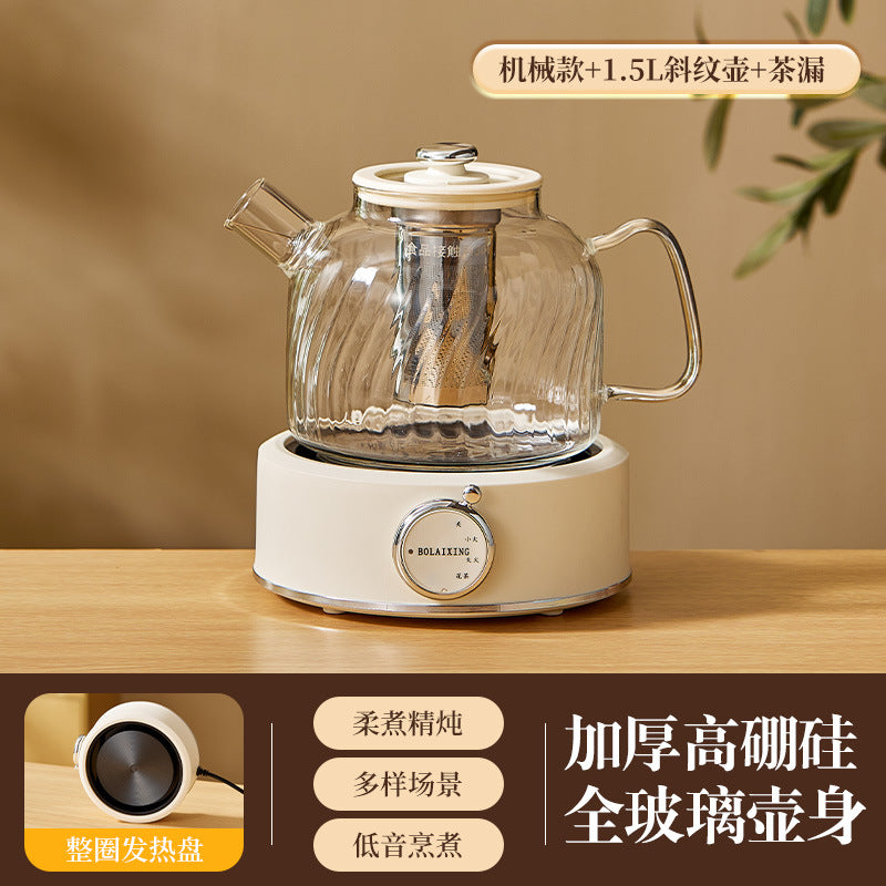 Health Pot Multi-functional Home Office Full Glass Flower Tea Pot Large Capacity Kettle Boiling Tea Pot Gift Box Gift