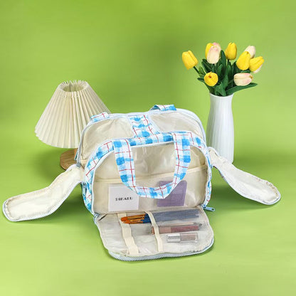 Fashionable and Simple 2025 New Style Makeup Bag, Large Capacity, Divided and Layered Toiletry Bag, Portable Travel Makeup Storage Bag
