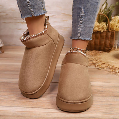 Women's Cotton Shoes, Warm and Velvet, Non-Slip Eva Thick Sole Outer Wear, Home Wear, Men's Cross-Border Popular Women's Manufacturers