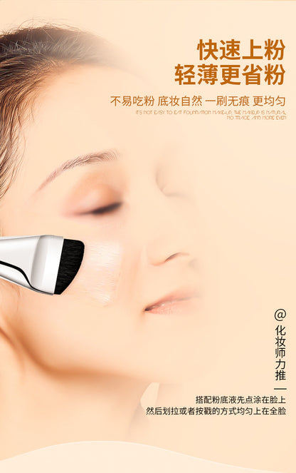 Cross-border oblique head foundation concealer makeup brush mask foundation liquid seamless application professional beauty tools manufacturers wholesale