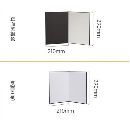 A4 Photography Cardboard Thickened Version Reflective Board Fill Light Board Background Product Photography Accessories Shooting Props Gradient