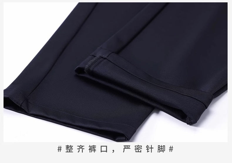 Wholesale Summer New Casual Pants Men's Thin Straight Loose Business Pants High Stretch Ice Silk Cold Pants