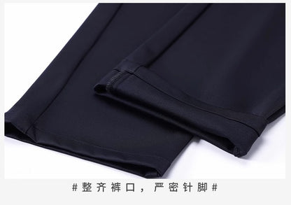 Wholesale Summer New Casual Pants Men's Thin Straight Loose Business Pants High Stretch Ice Silk Cold Pants