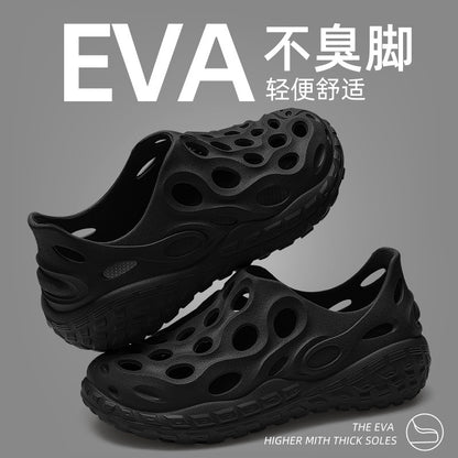 Croc Shoes Men's Summer Outer Wear for Commuting and Driving 2025 New Popular Anti-Slip Summer Eva Sandals That Feel Like Stepping on Shit