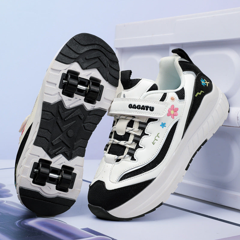 Girls' Roller Skates, Sports Shoes, New Kidsren's Walking Shoes, Medium and Large Kidsren's Dad's Shoes, Girls' Roller Skates, Running Shoes