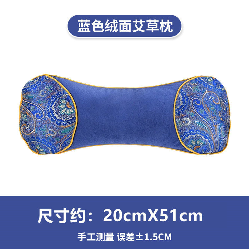 Tiktok hot heating Wormwood bone pillow Wormwood pillow Ice Silk bone cool pillow multifunctional cervical pillow factory wholesale