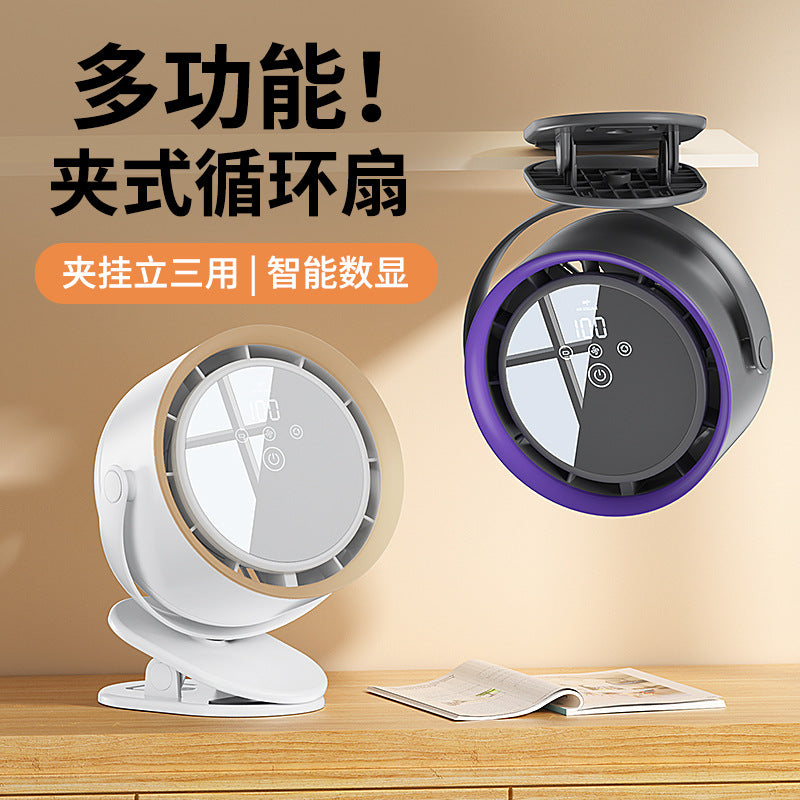 Cross-border new waist fan outdoor site lighting large capacity neck fan portable waist fan