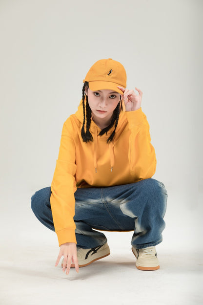 Hooded Sweater | Non-Deformable Pure Cotton Sweater Xinjiang Cotton Shoulder Pullover Autumn and Winter Solid Color ins Street Tide Hoodie