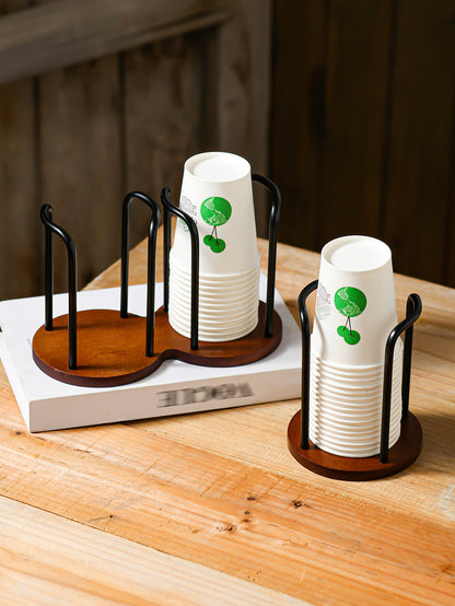 Acrylic Paper Cup Holder Disposable Cup Picker Straw Cup Desktop Storage Rack Household Coffee Tea Cup Rack