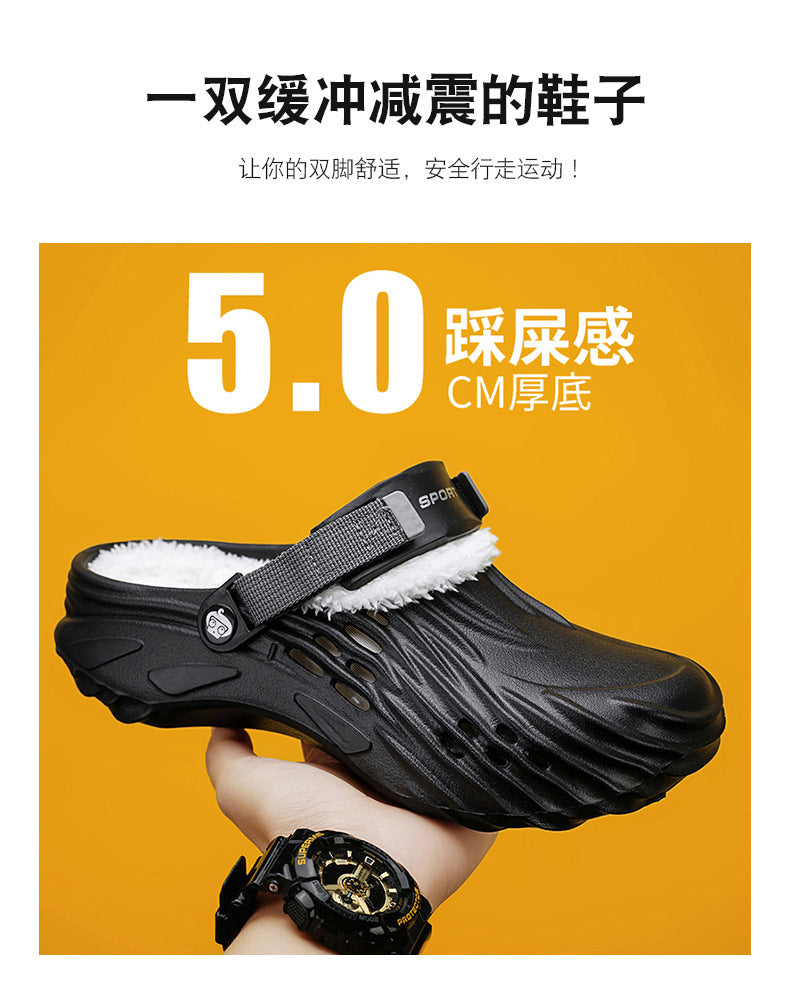 Cotton Slippers for Home, High-End Outer Wear, 2025 Winter New Cross-Border Cotton Shoes Manufacturer Wholesale Cotton Tow