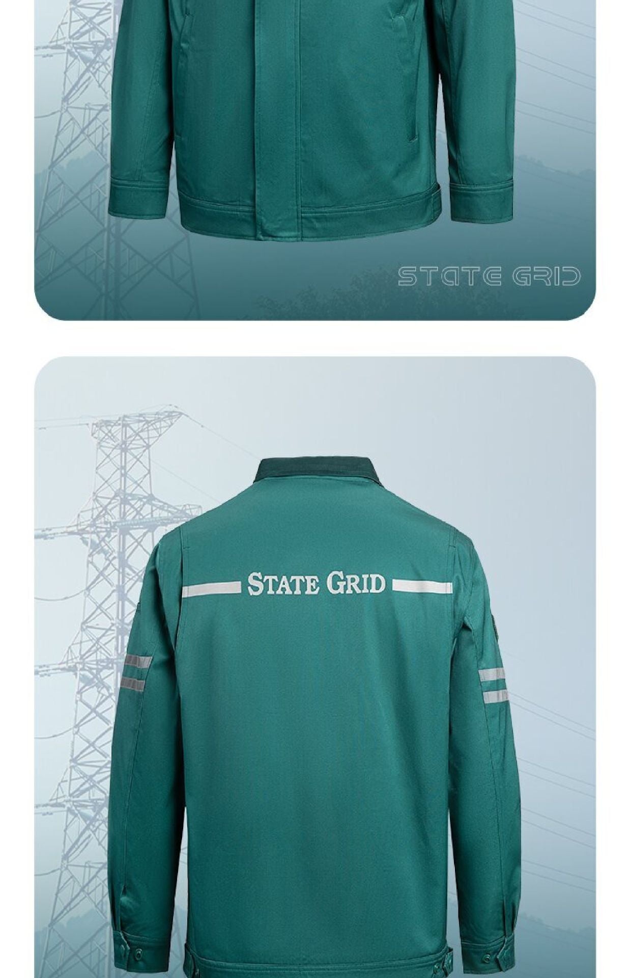 Shandong's New State Grid Work Clothes Suit Anti-Static Power Supply Electrician Men's Labor Protection Clothing Work Clothes