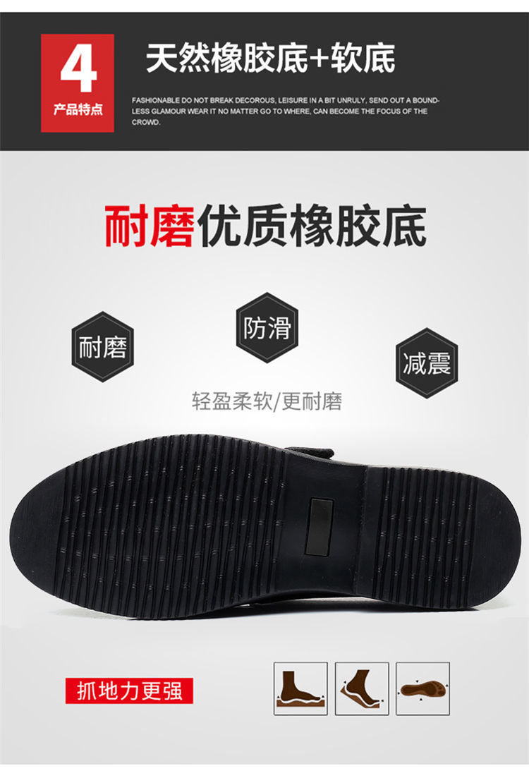 Leather cowhide special clearance shoes hollow leather sandals men's casual hole shoes middle-aged business dad shoes