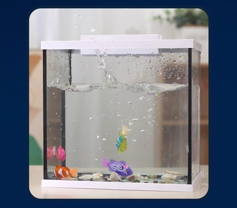 Electronic Pet Sensing Light Shower Interactive Swimming Water Fish Children's Toy Holiday Gift