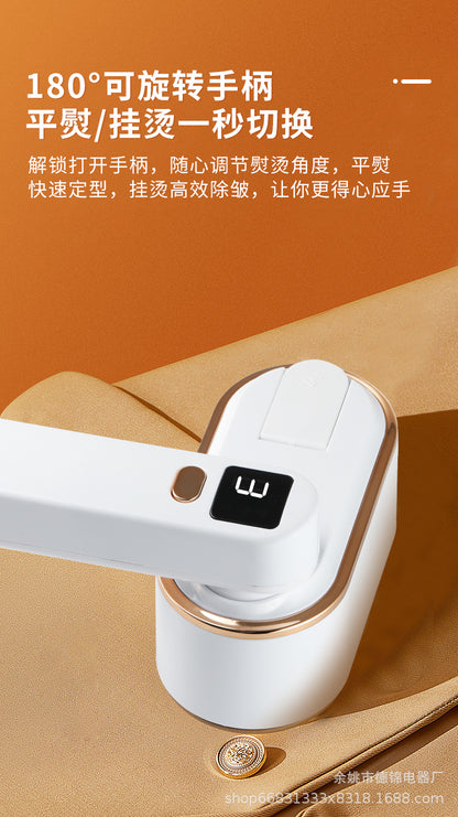 Popular Household Electric Iron with Three-Speed Digital Display, Wall-Mountable Ironing Machine, Student Dormitory Ironing Iron, Handheld Garment Steamer