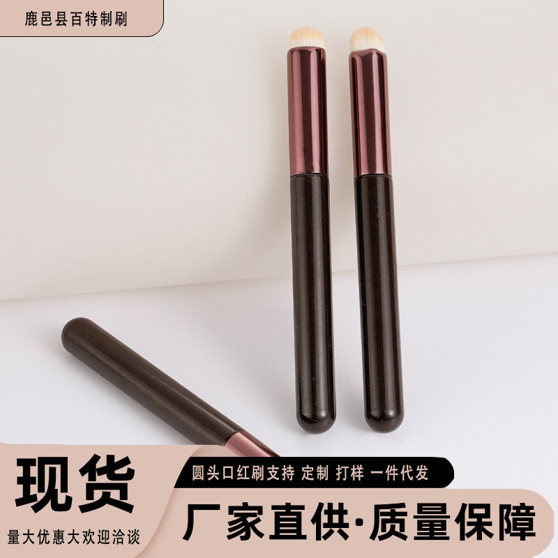 Round Head lip brush lipstick brush beauty tools concealer brush blooming brush portable lip makeup brush wholesale one-piece delivery