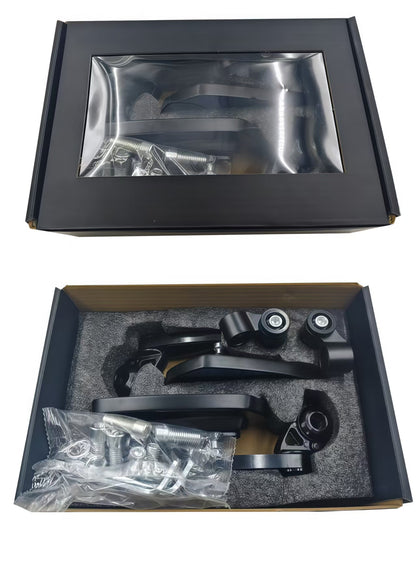 Motorcycle Off-Road Vehicle Modified Universal Folding Mirror Mount Reflective Mirror Cnc Aluminum Alloy Rearview Mirror
