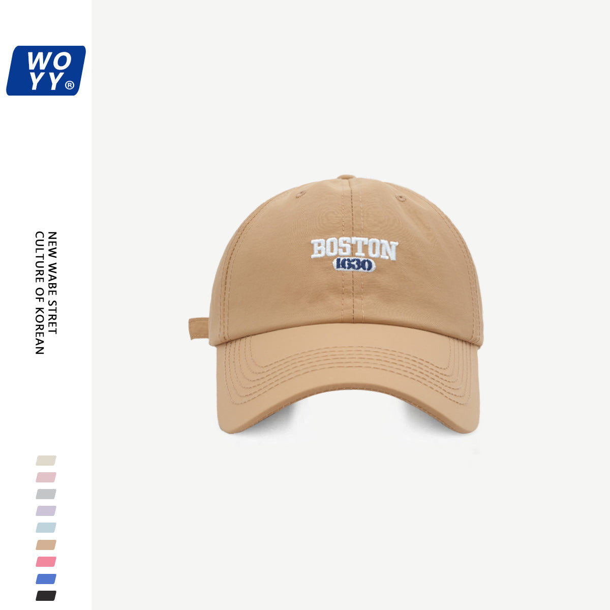 Boston Quick-Dry Baseball Hat Summer Super Fire Outdoor Sun Hat Korean Ins Soft Top Breathable Cap
