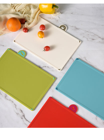 Kitchen Classification Cutting Board Creative Baby Food Supplement Wheat Straw Cutting Board Pp Plastic Creative Four-Piece Set Classification Cutting Board