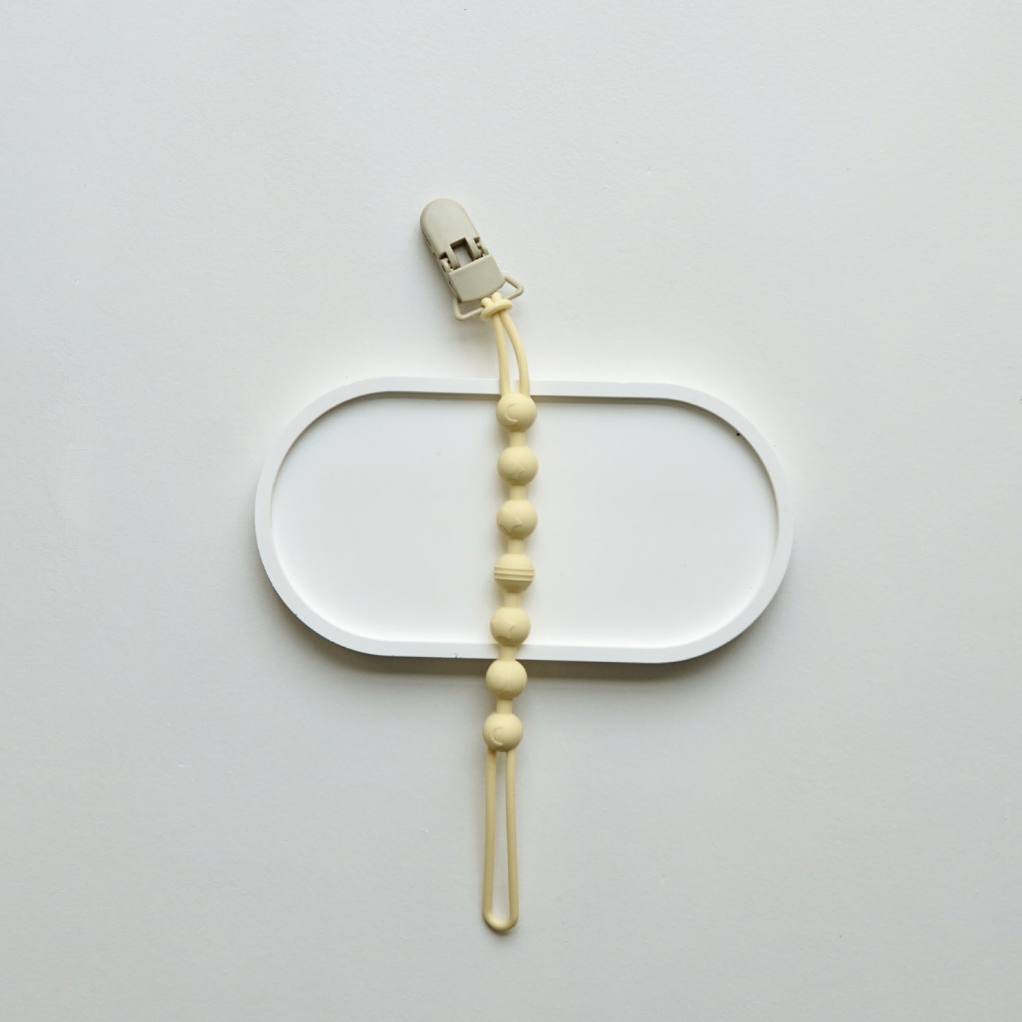 Ins Nordic Style New Plastic Clip Silicone Chain Baby Toy Grinding Stick Tooth Gum Silicone Chain Nipple Anti-losing Rope