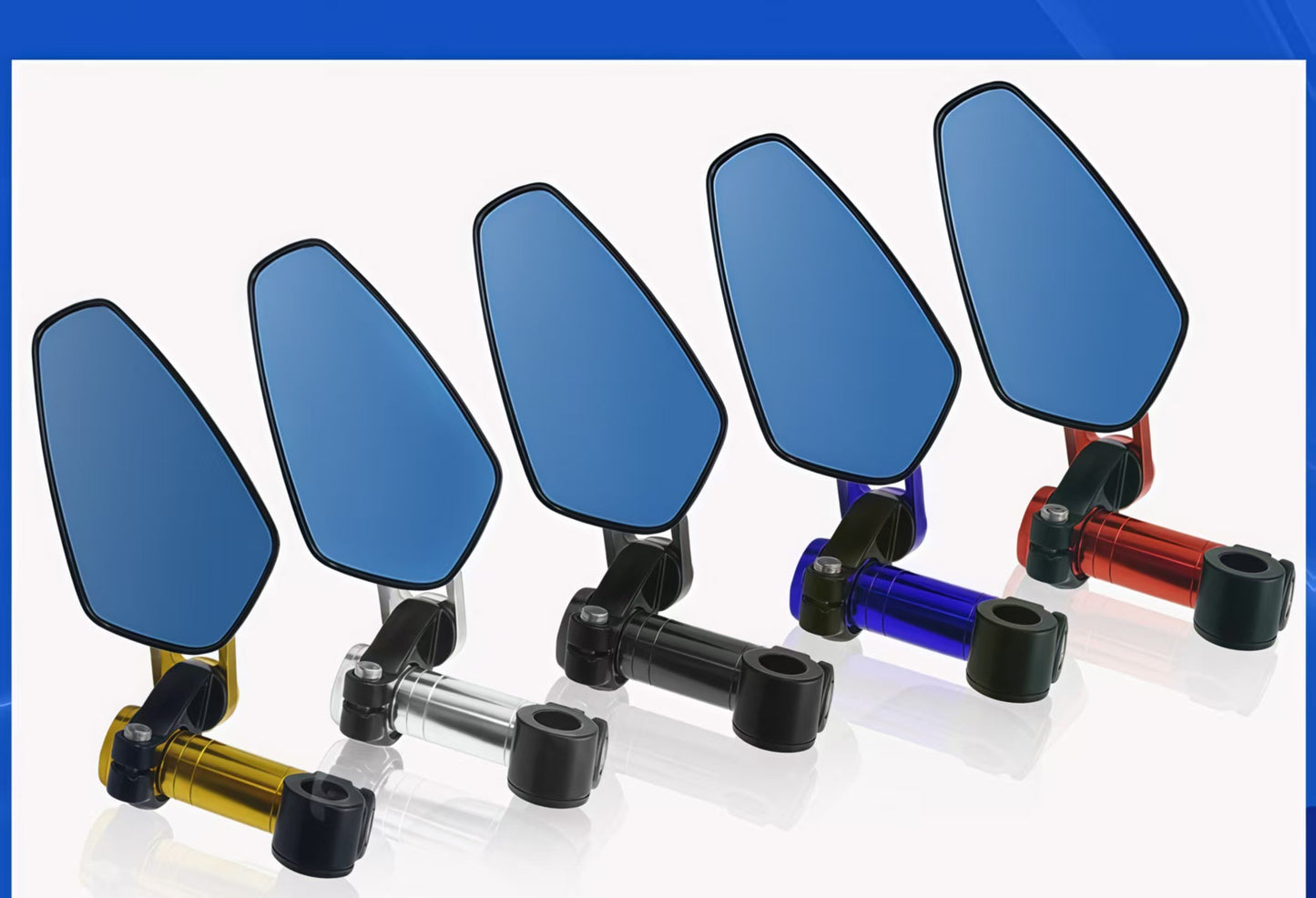 Motorcycle Off-Road Vehicle Modified Universal Folding Mirror Mount Reflective Mirror Cnc Aluminum Alloy Rearview Mirror