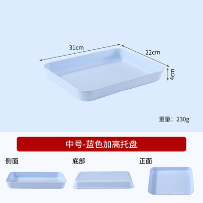 Commercial Deepening Tray Rectangular Kindergarten Plastic Storage Tray for Hot Pot Food Preparation Tray with Marinated Flavor Marinated Dishes Display Tray