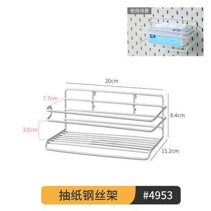 Desktop Perforated Board Storage Rack Organizer Office Partition Workstation Desk Stationery Organizer Shelf No Drilling Required