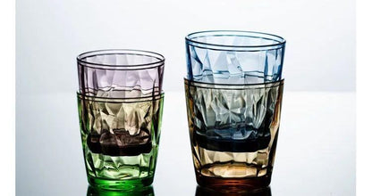 Acrylic Pc Colorful Water Cup, Juice Cup, Drink Cup, Heat-Resistant Restaurant Tea Cup, Mouthwash Cup, Plastic Beer Cup