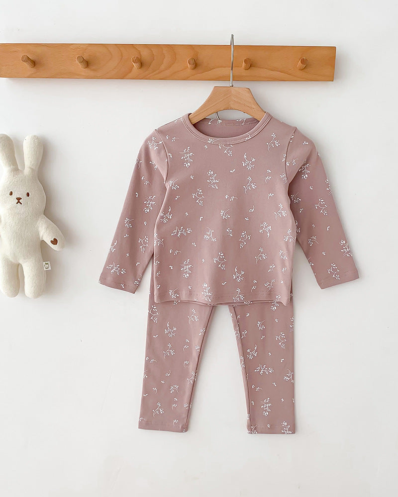Children's Pajamas, Baby Autumn Clothes and Long Trousers, Kidsren's Home Clothes, Category a Pure Cotton Pajamas for Boys and Girls, Boys' Home Clothes
