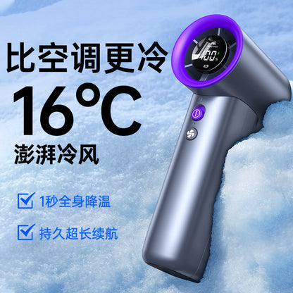 Cross-border new waist fan outdoor site lighting large capacity neck fan portable waist fan