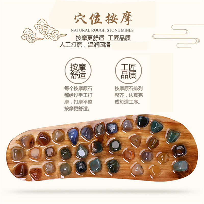 Summer Home Foot Acupoint Magnetic Therapy Massage Men's Slippers Indoor Non-Slip Wear-Resistant Acupressure Health Massage Slippers for Women