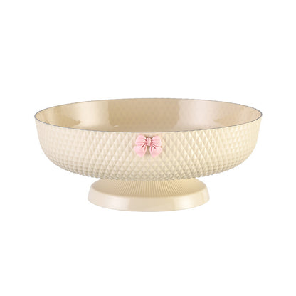 Fruit Plate High-foot Draining Light Luxury High-end Living Room Coffee Table Household Snack Candy Plate Dried Fruit High-value Pendant Plate