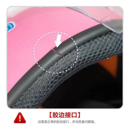 Autumn and winter children's electric car helmet warm anti-fog four seasons full helmet motorcycle cartoon 3C certification male safety helmet