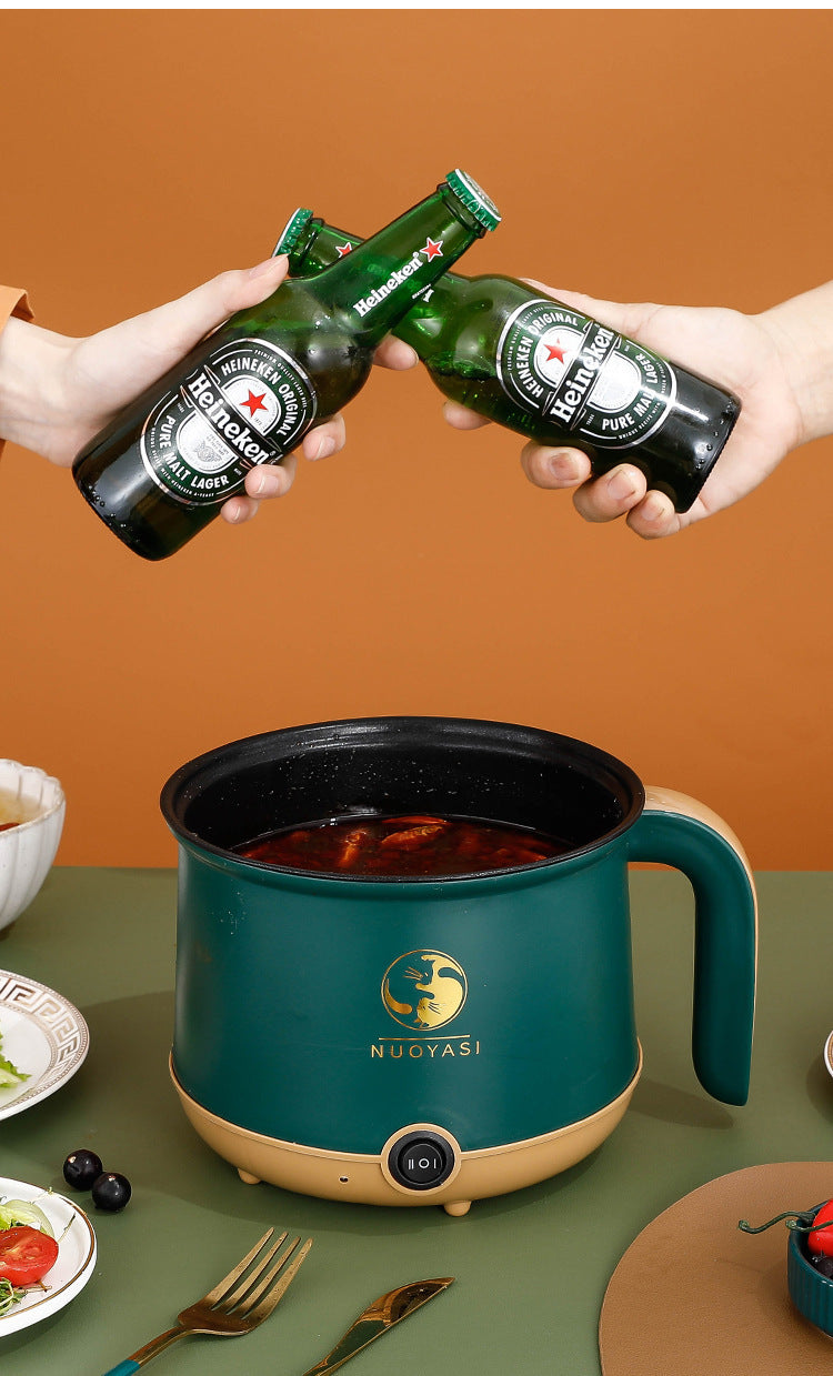 Multifunctional Small Electric Pot Electric Hot Pot Household Student Hot Pot Multi-Function Electric Cooking Pot Small Mini Electric Hot Pot Small Pot
