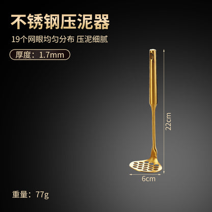 Stainless steel sweet potato masher household potato press kitchen tool manual multi-function masher potato press