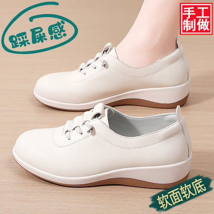 Casual Shoes, Walking Shoes, Mom Shoes, Shoes for Middle-Aged and Elderly People That Don'T Tire Your Feet, Spring and Autumn Women's Shoes, 2025 New Style Single Shoes