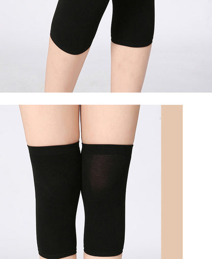 Men's and Women's Air-conditioned Room Warm Knee Cover Joint Sports Leg Cover Thin Pure Cotton Breathable Knee Pad