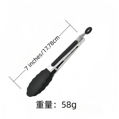 Cross-border Clip Kitchen Barbecue Clip Food Clip Silicone Clip Anti-scalding Clip Bread Fried Steak Clip Barbecue Clip