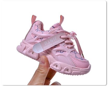 Spring and Summer New Children's Luminous Cloth Noodles for Boys sneaker 1-6 Years Old LED Light Shoes Casual Girls Schoolwalking Lights Shoes