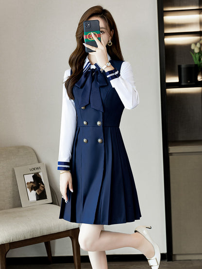 Kindergarten teacher garden clothes interview clothing dress suit group kindergarten teacher fashion temperament early education overalls women