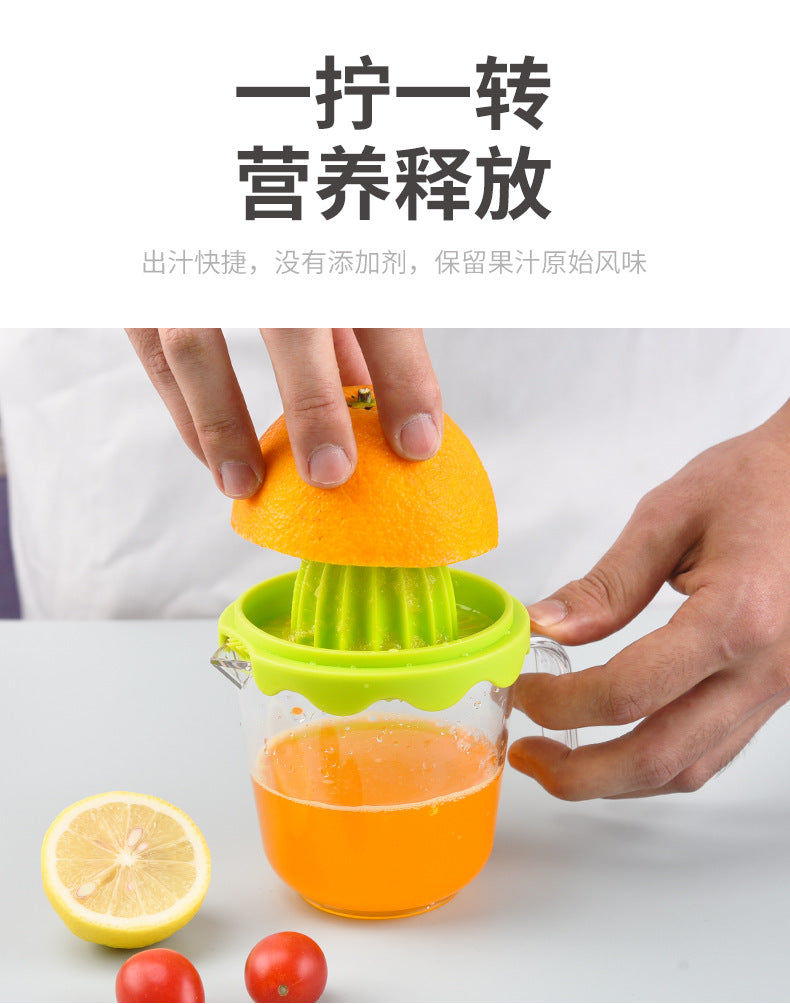 Multifunctional Lemon Manual Juicer with Measuring Cup Easy to Clean Orange Fruit Juicer Juicer Lemon Press