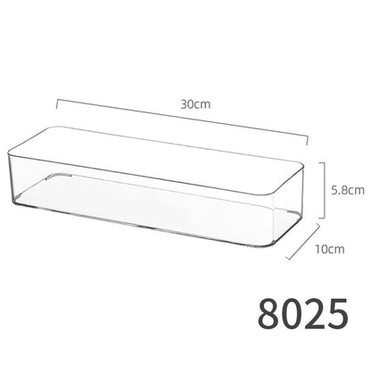 Desktop Storage Box Dormitory Cosmetics Transparent Basket Acrylic Drawer Mask Organizer Box Snack Sundry Storage Rack