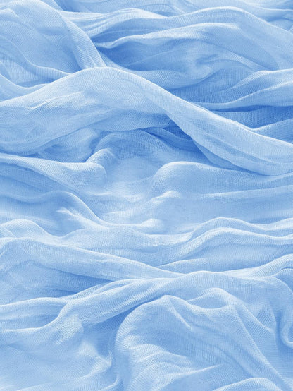 Cross-border foreign trade wholesale Bali yarn wrinkled table flag twist table flag tablecloth wedding party decoration wrinkled table flag