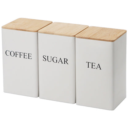 TEA,COFFEE,SUGAR Combination suit Tea Tea Coffee Candy Tinplate Box Jar Tea Bag Capsule Storage