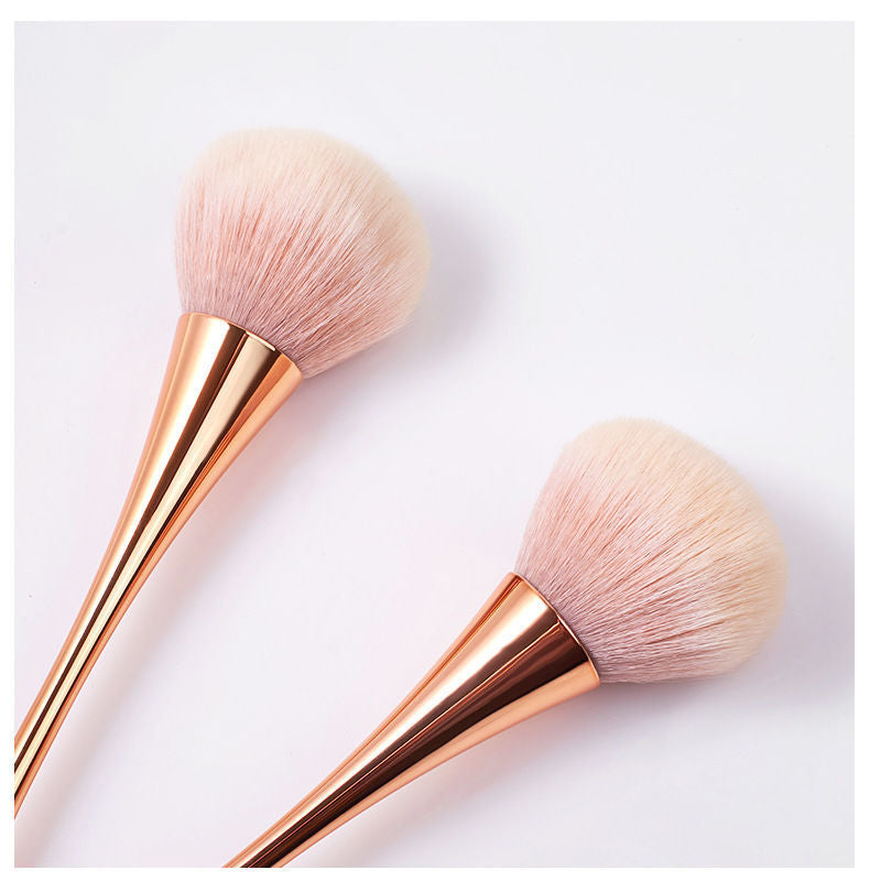 Source Manufacturer Golden Small Waist Blush Brush Loose Powder Brush Super Large Soft Hair Powder Makeup