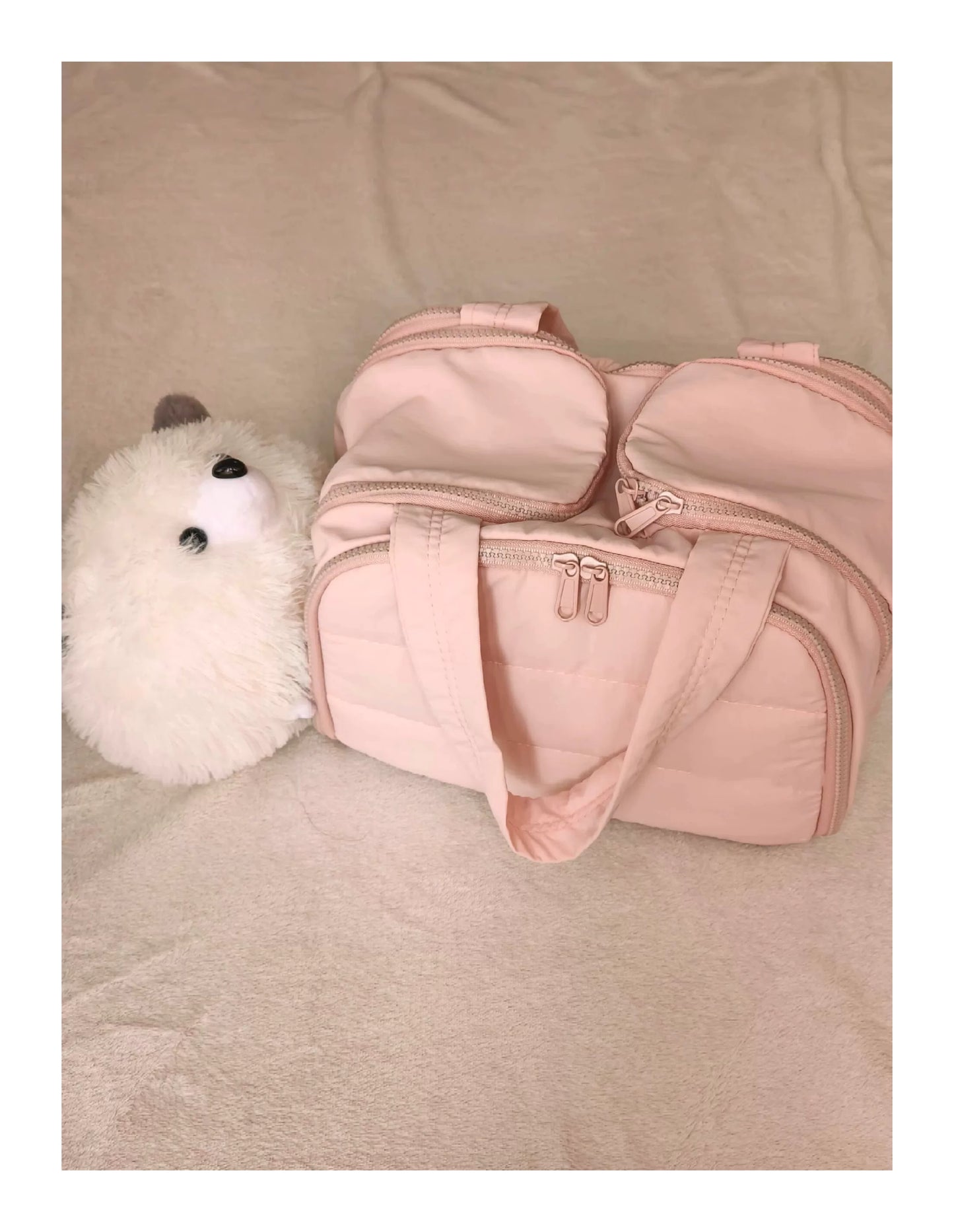 Fashionable and Simple 2025 New Style Makeup Bag, Large Capacity, Divided and Layered Toiletry Bag, Portable Travel Makeup Storage Bag