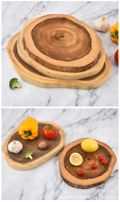 Creative Simple Solid Wood Cutting Board Natural Acacia Cutting Board Cutting Board Cutting Board Fruit Cutting Board Original Cutting Board